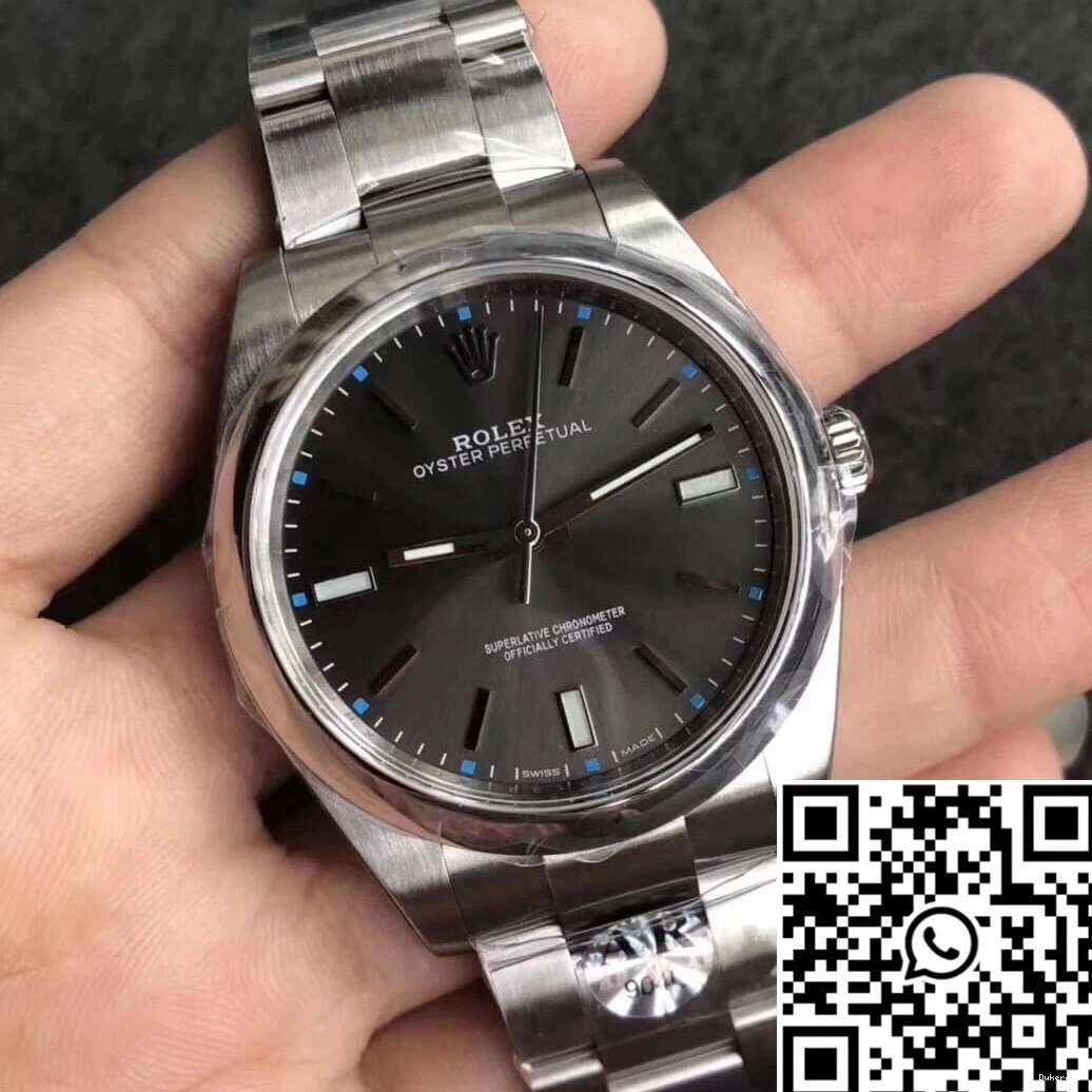 Rolex 114300 Grey 39MM Oyster Dial AR Perpetual Factory 0513